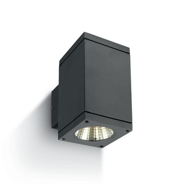 ONE Light Outdoor Wall Cylinders Up & Down Beam - applique murale extérieure - 8 x 11,4 x 14,4 cm - 2 x 6W LED inclus - IP54 - anthracite