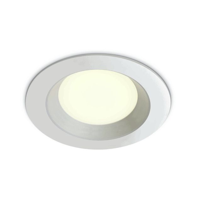 ONE Light - spot à encastrer - Ø 90 mm, Ø 68 mm encastré - 3W LED inclus - blanc - couleur de lumière blanc chaud
