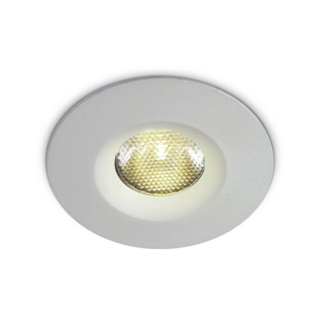 ONE Light - spot à encastrer - Ø 46 mm, Ø 38 mm encastré - 3W LED dimmable inclus - IP65 - blanc
