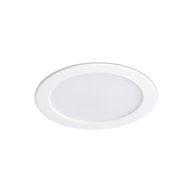 Faro Ted - spot à encastrer - Ø 180 mm, Ø 150 mm à encastrer - 15W LED inclus - IP44 - blanc mat