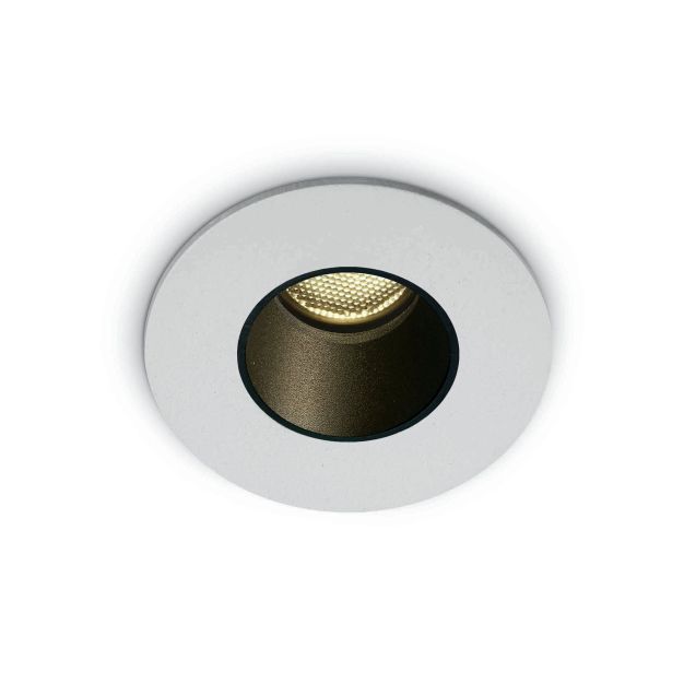 ONE Light - Gamme Dark Light - spot à encastrer - Ø 40 mm, Ø 30 mm à encastrer - 2W LED inclus - IP65 - blanc