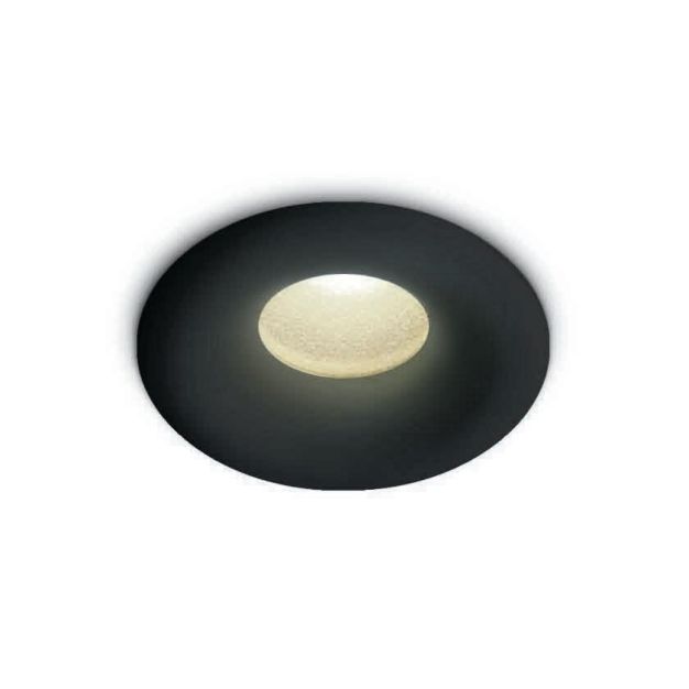 ONE Light - spot à encastrer - Ø 16 mm, Ø 12 mm à encastrer - 1W LED inclus - IP44 - noir