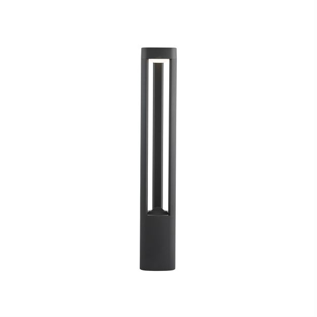 Searchlight Michigan - lampe de jardin - 13 x 13 x 80 cm - 5,5W LED inclus - IP54 - gris foncé