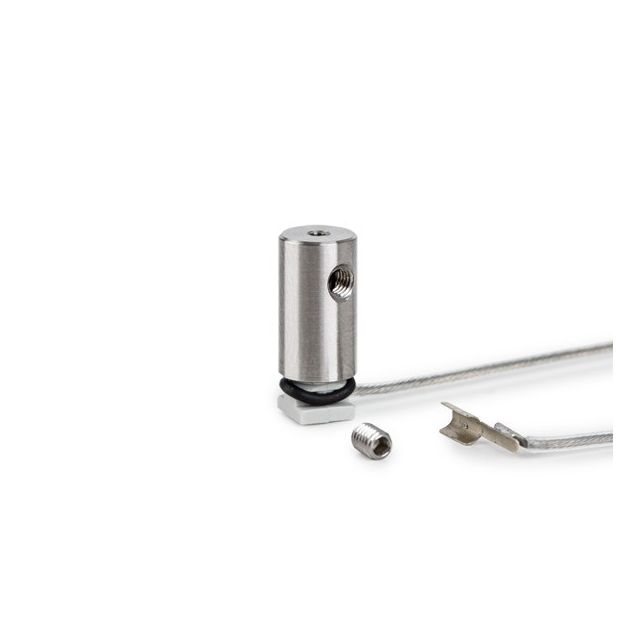 Klus FI-8-LIN-ZMZ - point de fixation conducteur - argent