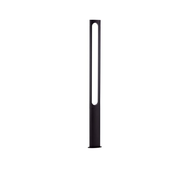 Nova Luce Eta - lampe de jardin - 23 x 200 x 12 cm - 21W LED inclus - IP65 - anthracite foncé