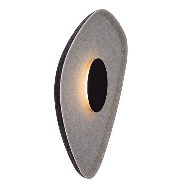 Maxlight Deux - applique - 30 x 7,5 x 40 cm - 5W LED inclus - noir et gris