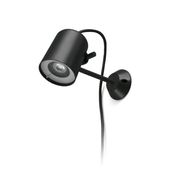 Faro Flow - applique d'extérieur / spot sur piquet - Ø 9 x 12 x 22 cm - IP65 - noir