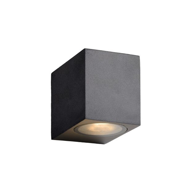 Lucide Zora - applique murale extérieure - 6,5 x 9 x 8 cm - 5W LED dimmable inclus - IP44 - noir
