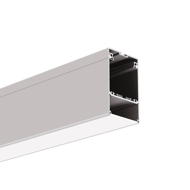 Klus Glades - profilé LED - 5,25 x 8,31 cm - argent anodisé