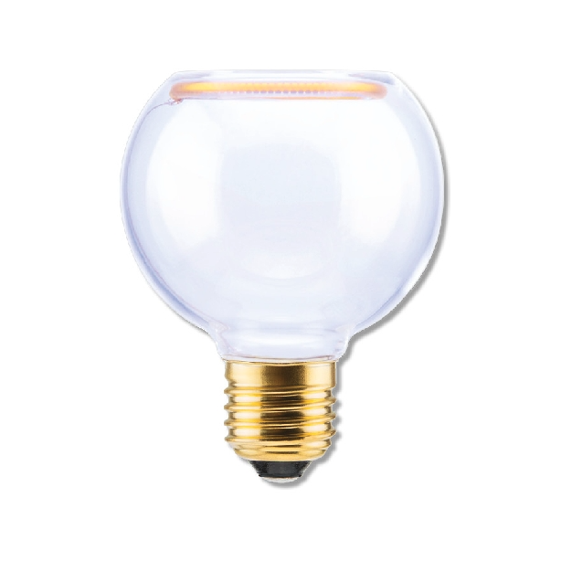 Segula Ampoule LED - Globe flottant - Ø 12,5 x 12,5 cm - E27 - 3,6W dimmable -1900K- transparent