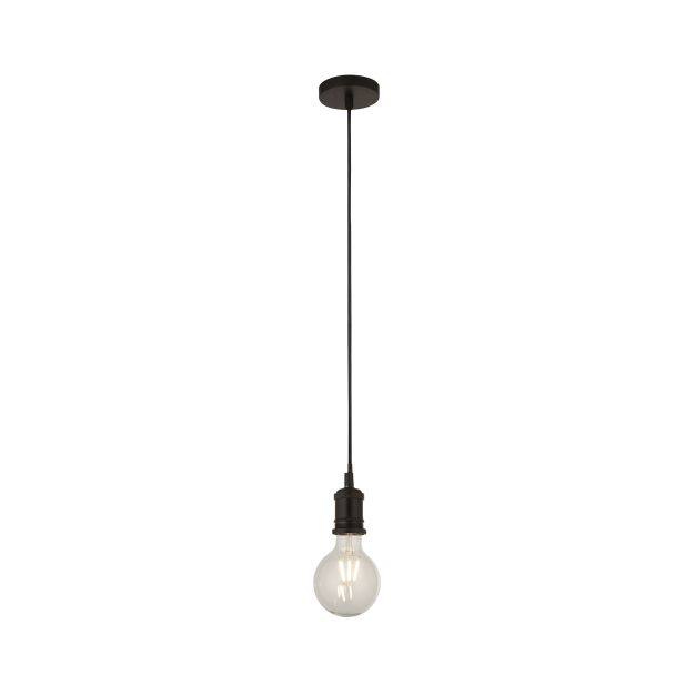 Searchlight Suspension - lampe suspendue - Ø 9,8 x 150 cm - noir mat