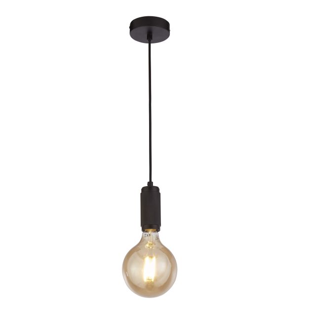 Searchlight - lampe suspendue - Ø 10 x 300 cm - noir