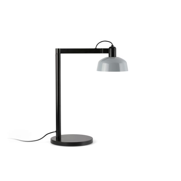 Faro Tatawin - lampe de table - 25 x 45,4 x 57,5 cm - noir satiné et bleu grisâtre brillant