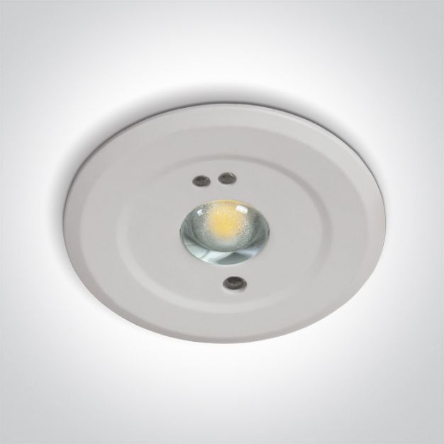ONE Light Emergency LED - spot à encastrer - Ø 45 mm, Ø 35 mm à encastrer - 1,5W LED inclus - blanc