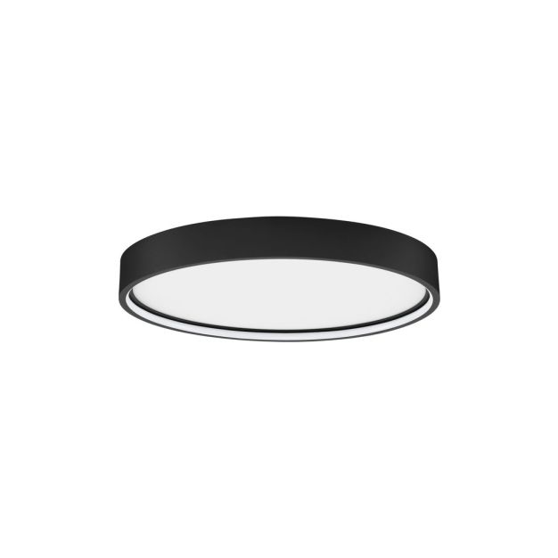 Nova Luce Olaf - plafonnier - Ø 45 x 5 cm - 30W LED dimmable inclus - noir sable