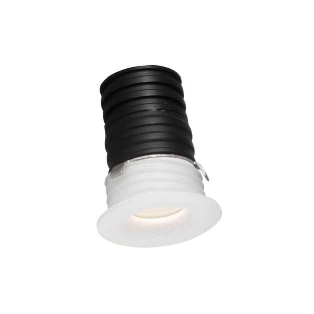 Nova Luce Tiny - spot à encastrer - Ø 16 mm, Ø 12 mm à encastrer - 1W LED inclus - IP44 - blanc