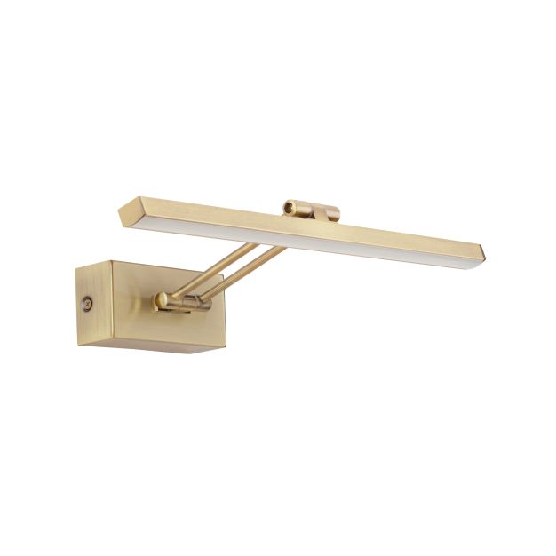 Nova Luce Marnell - applique murale - 37,6 x 20,5 x 5,5 cm - 12W LED inclus - laiton antique