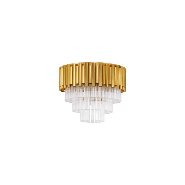 Nova Luce Magnolia - plafonnier - Ø 40 x 32,5 cm - or