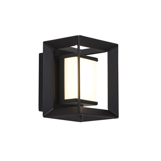 Searchlight Chaplin - applique murale - 8 x 10 cm -1,7W LED inclus - IP44 - noir mat