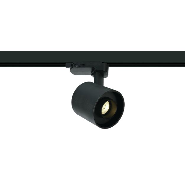 ONE Light Dark Light Tubes - spot sur rail - système de rail triphasé - Ø 6,8 x 6,6 cm - 6W LED inclus - noir