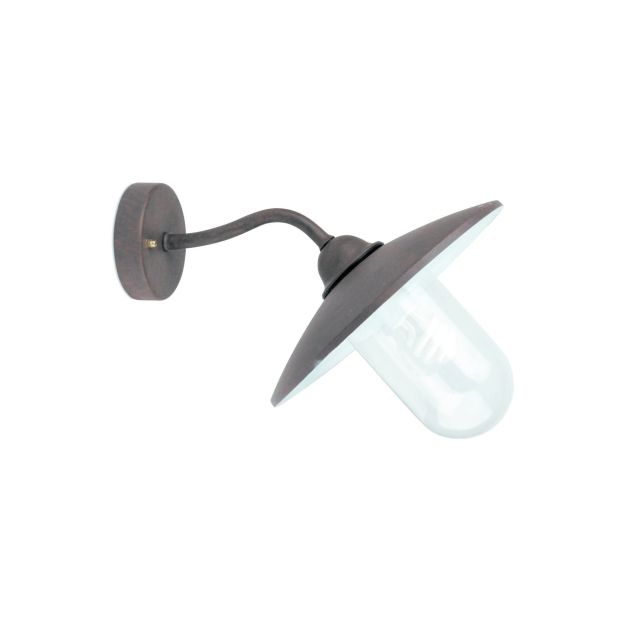 Faro Wally - applique murale - 30 x 37,4 x 30 cm - IP44 - brun rouille