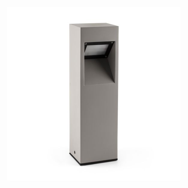 Faro Cast - poteau de jardin II - 15 x 13 x 30 cm - 10W LED inclus - IP65 - gris foncé