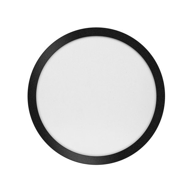 ETH Anne Round - plafonnier - Ø 40 x 2,7 cm - 3 niveaux de gradation - 24W LED inclus - IP44 - noir