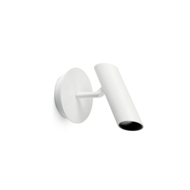 Faro Leo - spot en saillie - Ø 10 x 16 cm - 7W LED inclus - blanc mat
