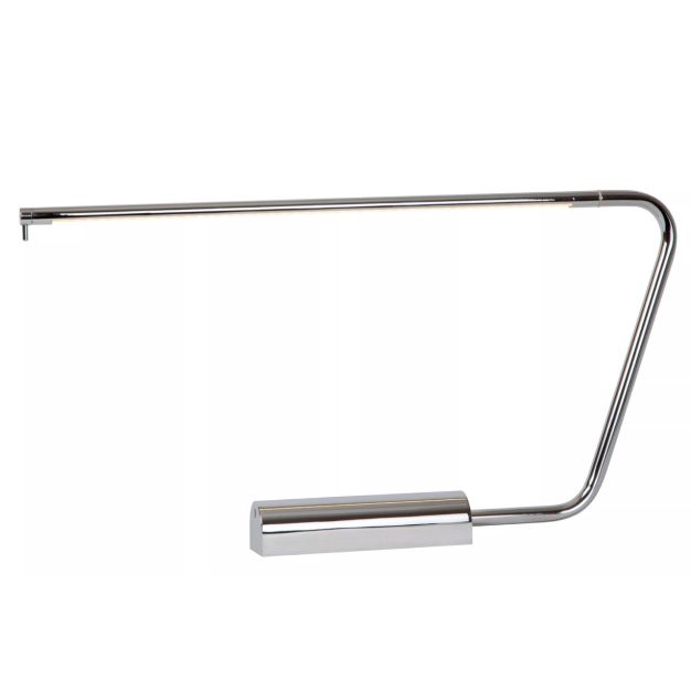 Lucide Madison - lampe de bureau - 62,5 x 5,5 x 33 cm - 6,5W LED dimmable inclus - chrome