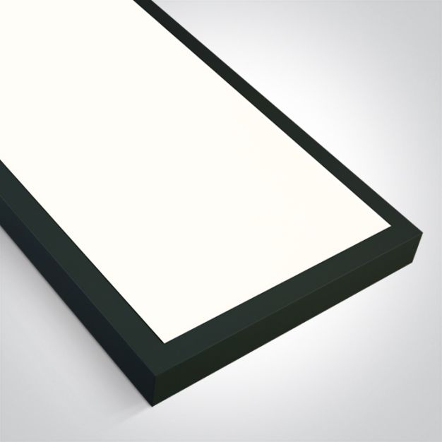 ONE Light UGR19 Backlit - plafonnier - 120 x 30 x 4,2 cm - 40W LED inclus - noir