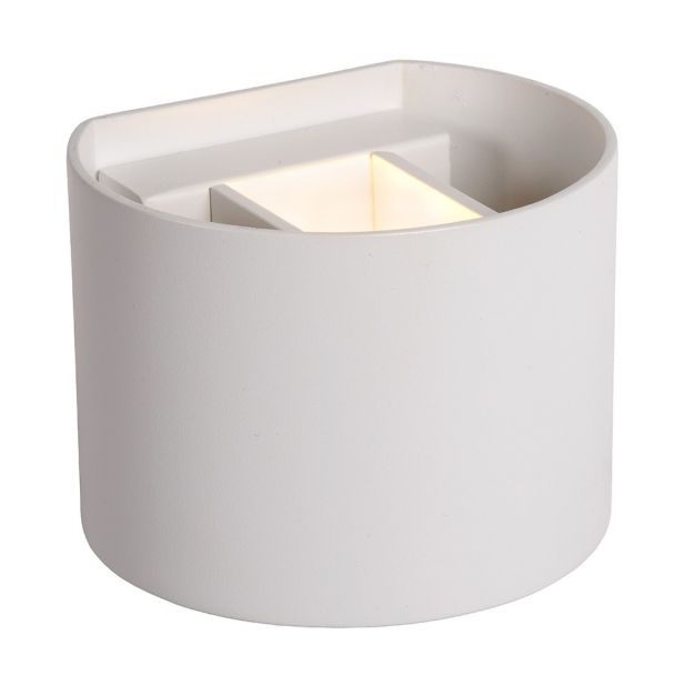 Lucide Xio - applique murale - 11 x 13 x 9,7 cm - 4W LED dimmable inclus - blanc