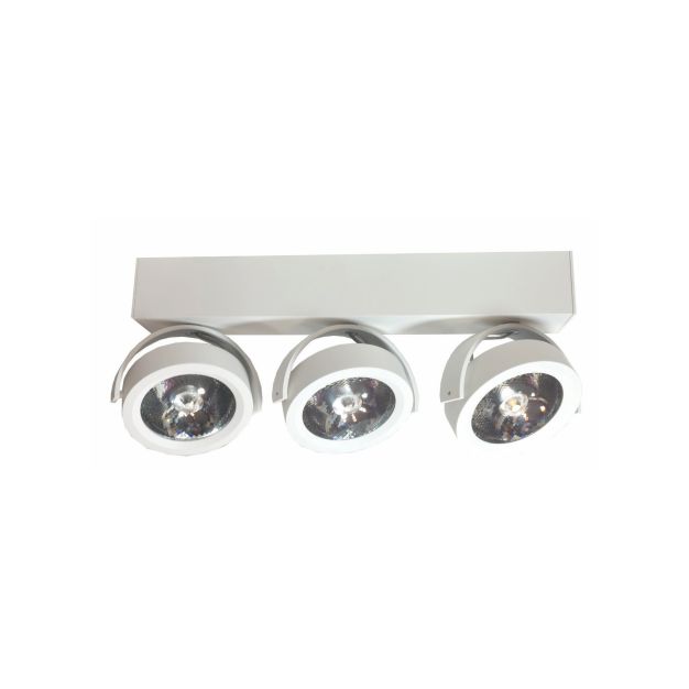 Artdelight Dutchess LED - spot en saillie 3L - 40 x 6 x 19 cm - 3 x 13W LED dimmable inclus - blanc