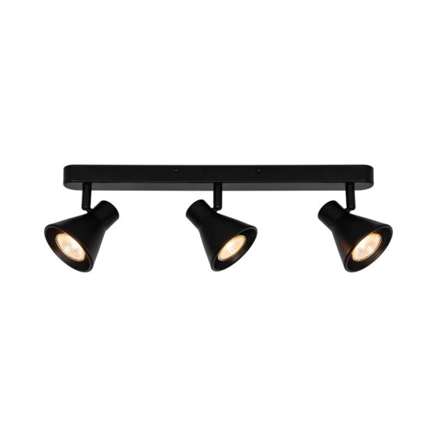 Nordlux Oak 9 - spot en saillie 3L - 45 x 8,6 cm - noir
