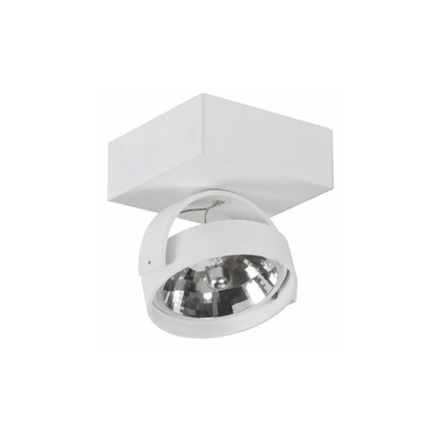 Artdelight Dutchess - spot en saillie 1L - 12,8 x 12,8 x 18 cm - blanc