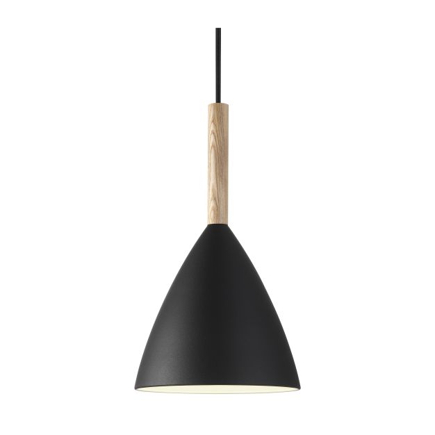 Design for the People Pure 20 - lampe suspendue - Ø 20 x 344 cm - noir et brun