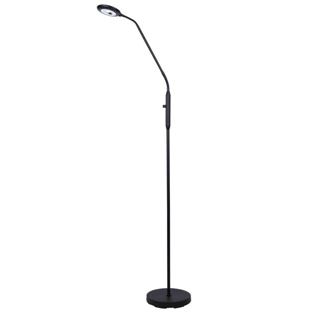 Artdelight UFO - lampadaire - 140 cm - 7W dimmable LED inclus - acier mat