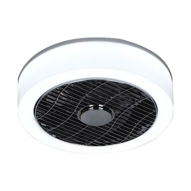 ETH - Le Ventilateur n° 5 - ventilateur de plafond avec télécommande - ⌀ 40 x 18 cm - LED dimmable de 24W incl. - opale