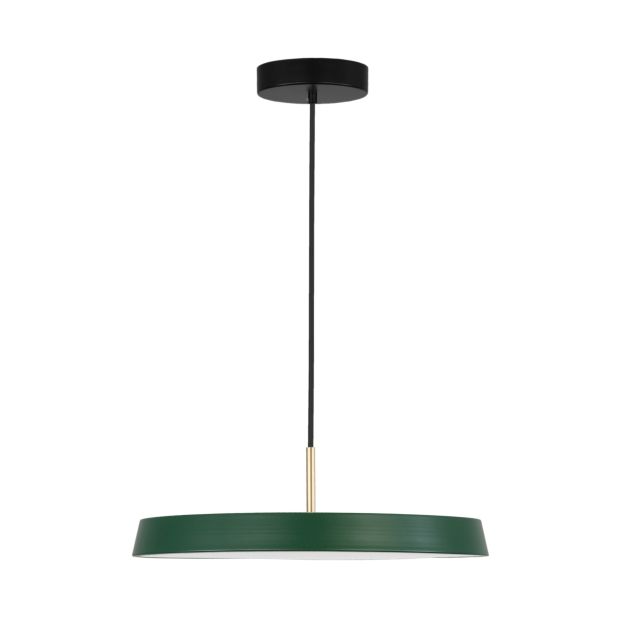 Nova Luce Vetro - lampe suspendue - Ø 50 x 130 cm - 37W LED inclus - vert mat