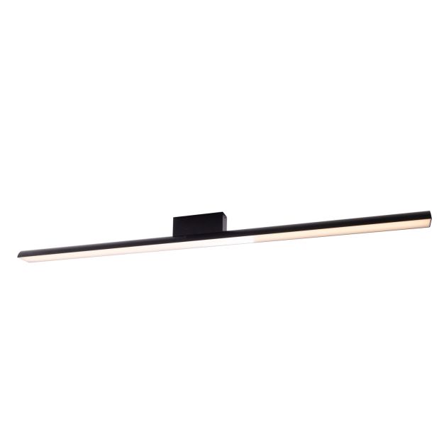 Maxlight Tampa - plafonnier - 120 x 6 x 8,3 cm - 36W LED inclus - IP44 - noir