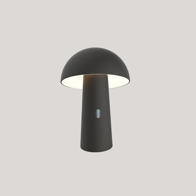 New Garden Shitake - lampe de table d'extérieur - Ø16,5 x 25,5 cm - 7,5W LED inclus - IP44 - noir