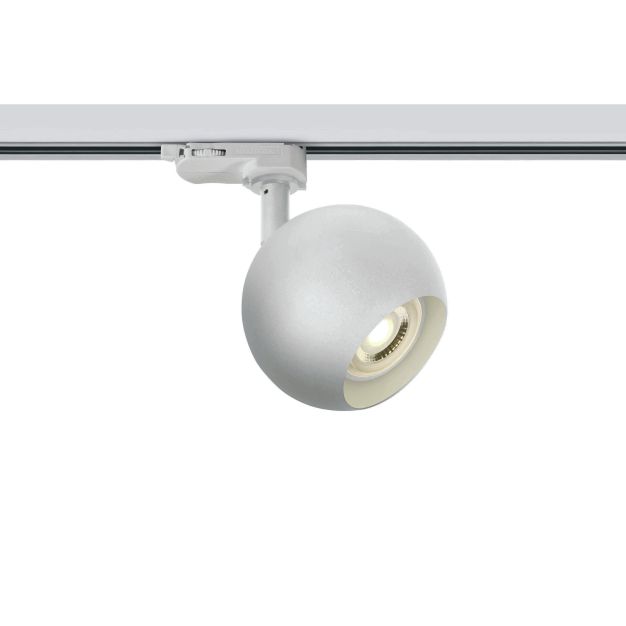 ONE Light Retro GU10 Track Spots - spot sur rail - système de rail triphasé - Ø 10 cm - blanc