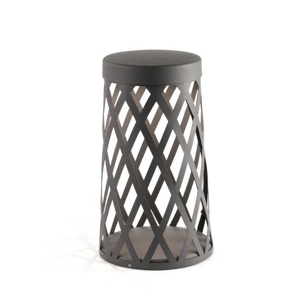 Faro Shadow - lampe de jardin - Ø 25 x 45 cm - 11W LED inclus - IP65 - gris foncé