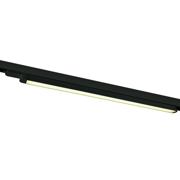 ONE Light LED Linear Track Light - Système de rail triphasé - 121 x 3 x 3 cm - 25W LED inclus - noir - couleur de lumière blanc chaud
