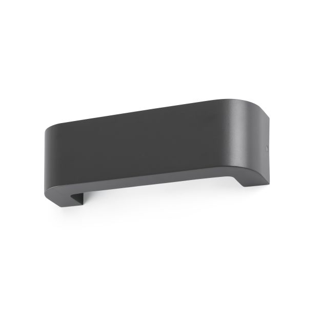 Faro Bracket - applique murale - 30 x 8 x 9 cm - 6W LED inclus - IP44 - gris foncé