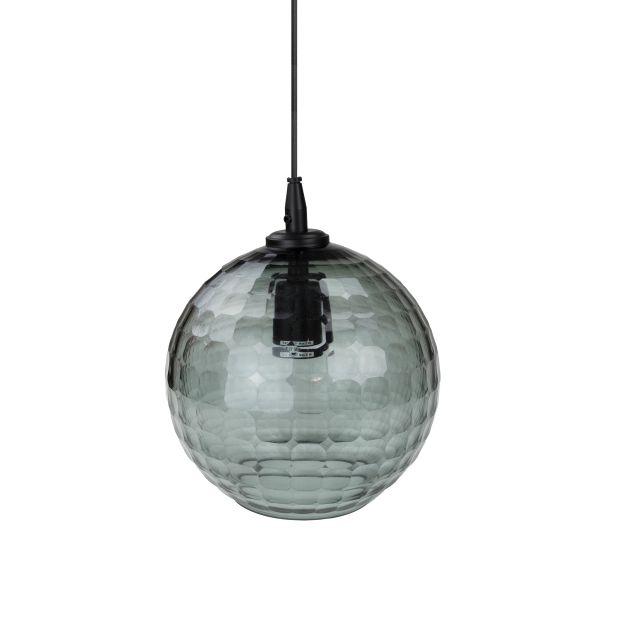 Vico Hexagon - lampe suspendue - Ø 19 x 120 cm - fumé