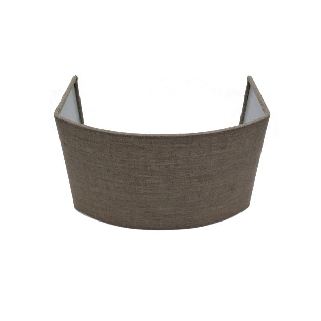 Artdelight - abat-jour pour applique murale - 25 x 15 x 15 cm - gris