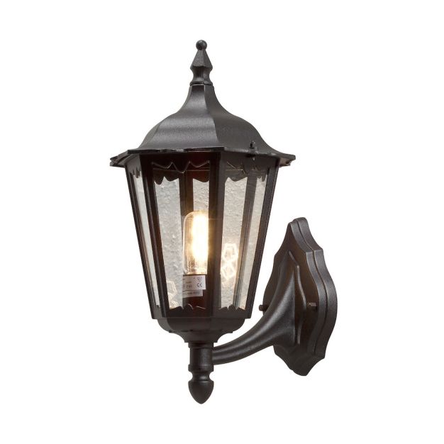 Konstsmide Firenze Up - applique murale - 23,5 x 30 x 45 cm - IP43 - noir