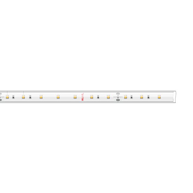 KLUS Bande LED - largeur 1cm, longueur 500cm - 24Vdc - dimmable - 4,8W LED par mètre - 70 LED par mètre - IP65