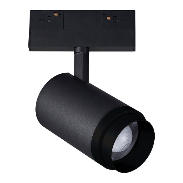 VK Lighting Kona - système de rail magnétique - spot sur rail avec zoom - 13,9 x 8 x 20 cm - 25W dimmable ELD inclus - noir