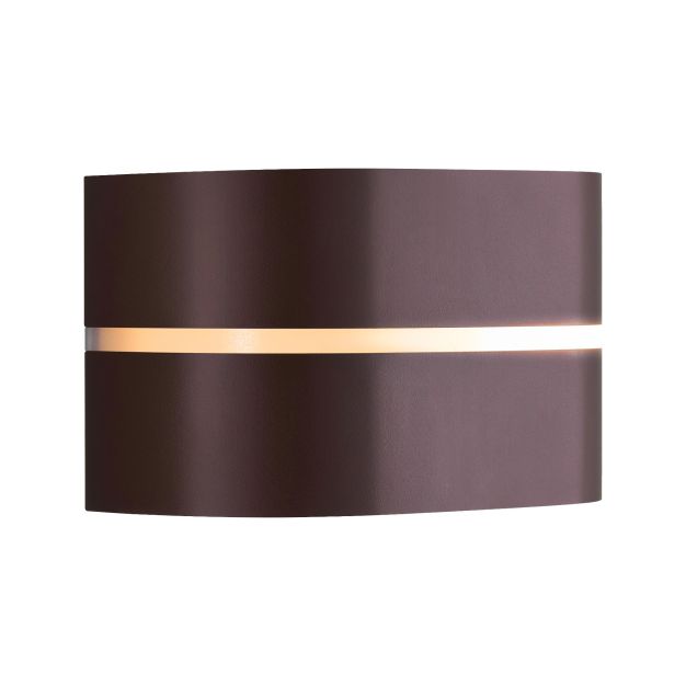 Nordlux Sibelis - applique murale extérieure - 19,5 x 11,5 x 12 cm - IP54 - brun